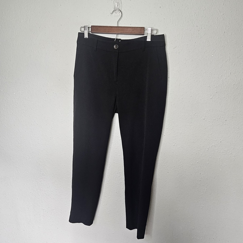 J.Crew Womens Black Ankle Trousers Size 4 Tapered Slim Fit‎ Career Work Pants